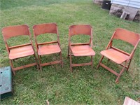 wooden folding chairs