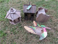 birdhouses & feeder