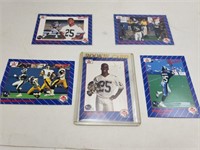 (5) ROCKET ISMAIL CARDS w/ ROOKIE RC CFL FOOTBALL
