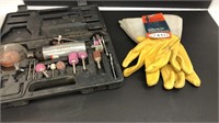 Gander brand gloves and rotary cutting tool set