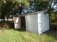 8x16 storage shed on skids to be moved within 30