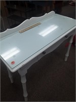 38" wide desk with glass top