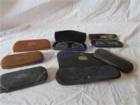 OLD GLASSES /CASES