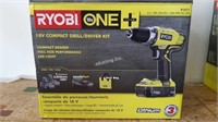 Ryobi One+ 18V Compact Drill/Driver Kit - BR2