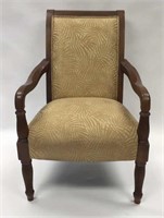 Upholstered Square-Back Sitting Chair