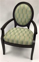 Balloon-Back Upholstered Chair