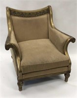 Decorator Arm Chair, Gold Finished