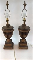 Pair Amphora Themed Lamps