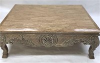 Large Faux Marble Coffee Table