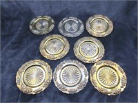 Set of 8 Royal Doulton Silverplate Coasters
