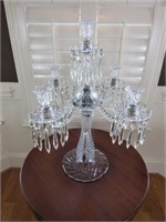 Antique crystal candelabra