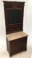Antique Eastlake Wash Stand with Mirror