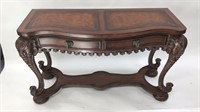 Intricately Carved Console/Sofa Table