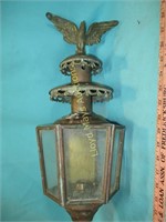 Antique Copper & Brass Eagle Brass Gas Lamp