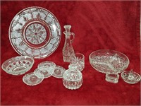 Lot of Vintage Glass & Crystal Pieces