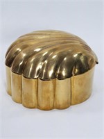 Brass Clamshell Style Trinket Box