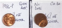 Lincoln Cent Error Coins (2)