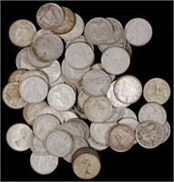 Silver Canadian Dimes (71)