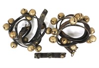 Vintage Sleigh Bells on Leather Straps (3)