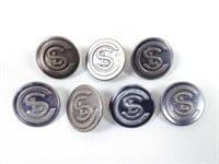 (7) Chicago Surface Line Buttons