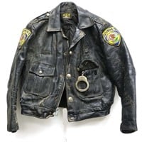 Matteson Police Leather Jacket
