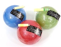 Shimmers Beaded Ball Candle Set (3)