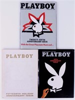 (3) Commemorative Editions of Playboy
