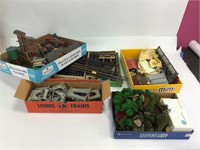 Large Lot of Train Layout Buildings/Scenery Items