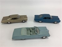 3 Dealership Promo Model Cars