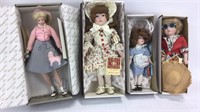3 Dynasty Dolls + Knowles Poodle Skirt Doll