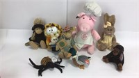 8 Vintage Plush Toys / Beanie Baby, Boyds Bears +