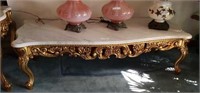 FRENCH PROVISIONAL MARBLE TYPE COFFEE TABLE