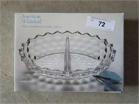 AMERICAN WHITEHALL 2 PART OVAL RELISH DISH