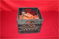 Crate with Metal Tent Stakes