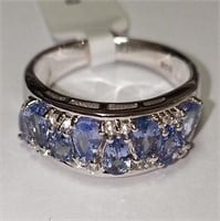 $300 Silver Tanzanite & White Topaz(Total 1.7ct) R