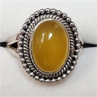 Silver Gem Stone Ring