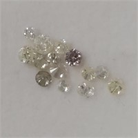 Assorted Light Cream Color Diamonds(0.5ct)