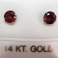 $100 14K  Garnet Earrings
