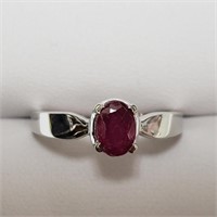 $120 Silver Ruby Ring