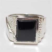 $180 Silver Onyx Ring