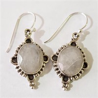 $160 Silver Moonstone Earrings