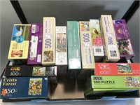 Box of Puzzles 500-1000 Pcs  Each