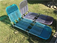 Pair of Matching Outdoor Lounge Chairs