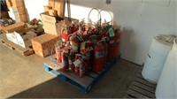 Skid of Assorted Fire Extinguishers