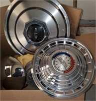 5 sets of misc. hubcaps