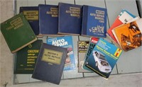 Assorted vintage auto repair manuels