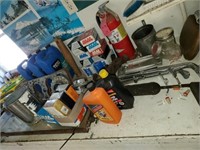 Salvage rights to items on bench, oil, hardware