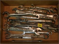 Tray of Assorted Wrenches