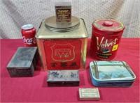 Lot of Assorted Antique & Vintage Tin Cans