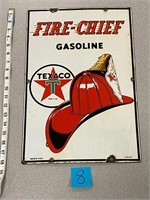 Texaco Fire Chief Gasoline Sign